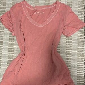 Aeropostale Soft Pink V-Neck Tee
